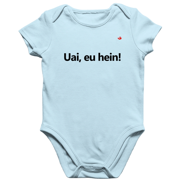 Body Bebê Algodão Uai, eu hein! - Azul Bebê