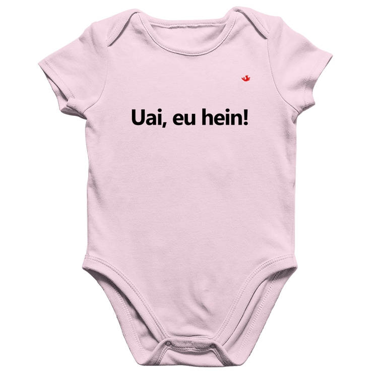 Body Bebê Algodão Uai, eu hein! - Rosa Bebê