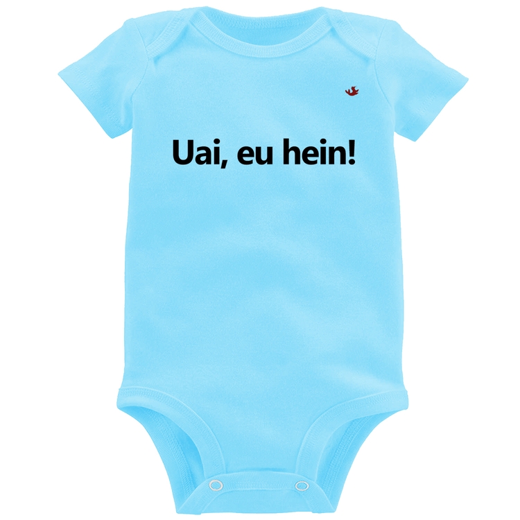 Body Bebê Uai, eu hein! - Azul Bebê