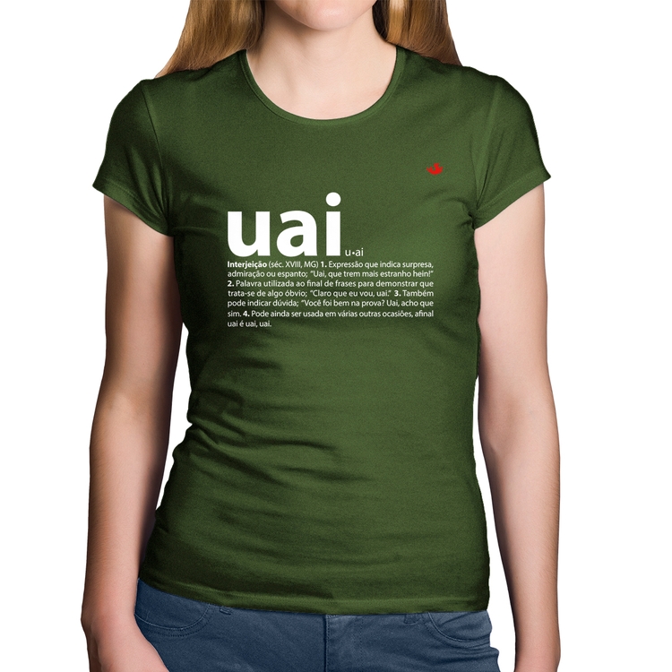 Baby Look Algodão Uai - Significado - Musgo