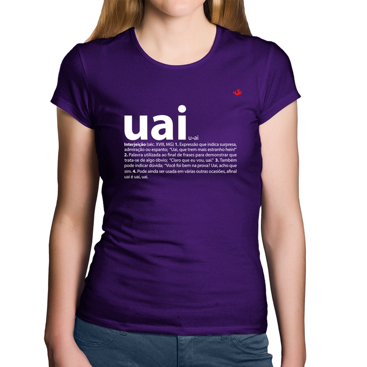 Baby Look Algodão Uai - Significado - Roxa