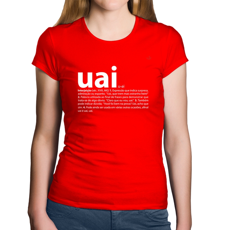 Baby Look Algodão Uai - Significado - Vermelha