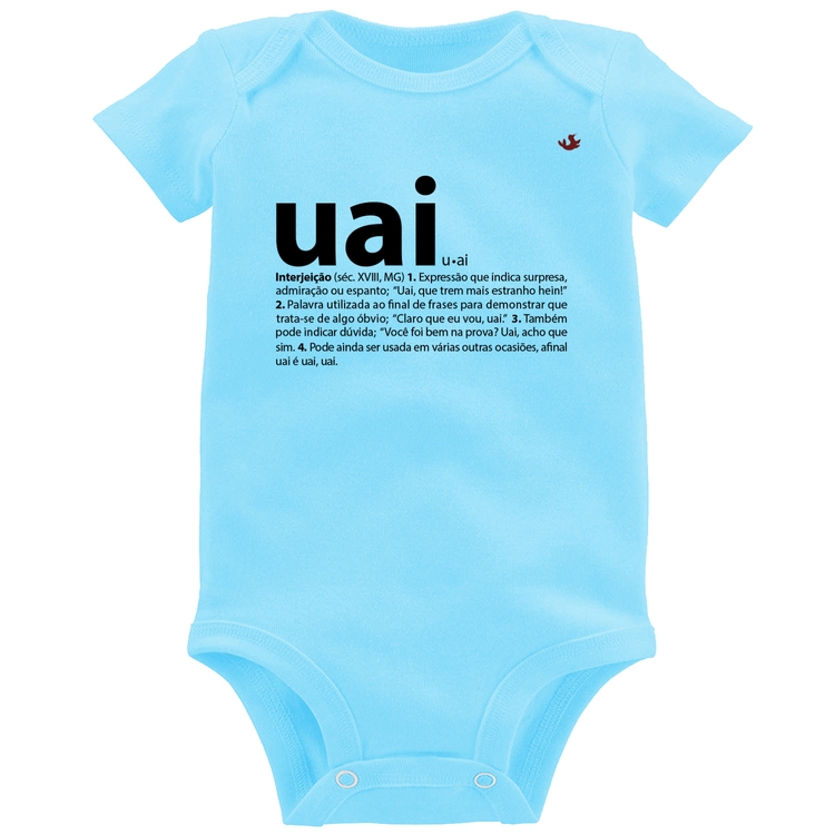 Body Bebê Uai - Significado - Azul Bebê
