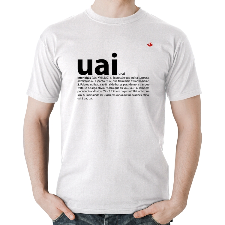 Camiseta Algodão Uai - Significado - Branca
