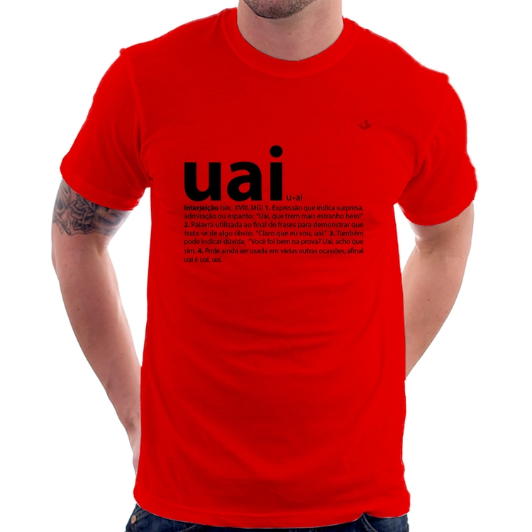 Camiseta Uai - Significado - Vermelha