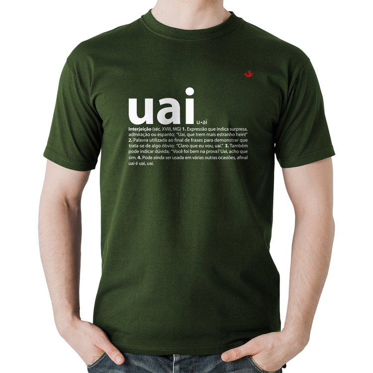 Camiseta Algodão Uai - Significado - Musgo