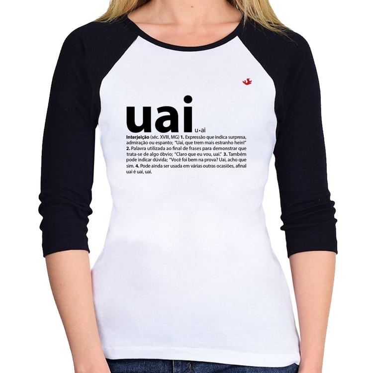 Baby Look Raglan Uai - Significado Manga 3/4