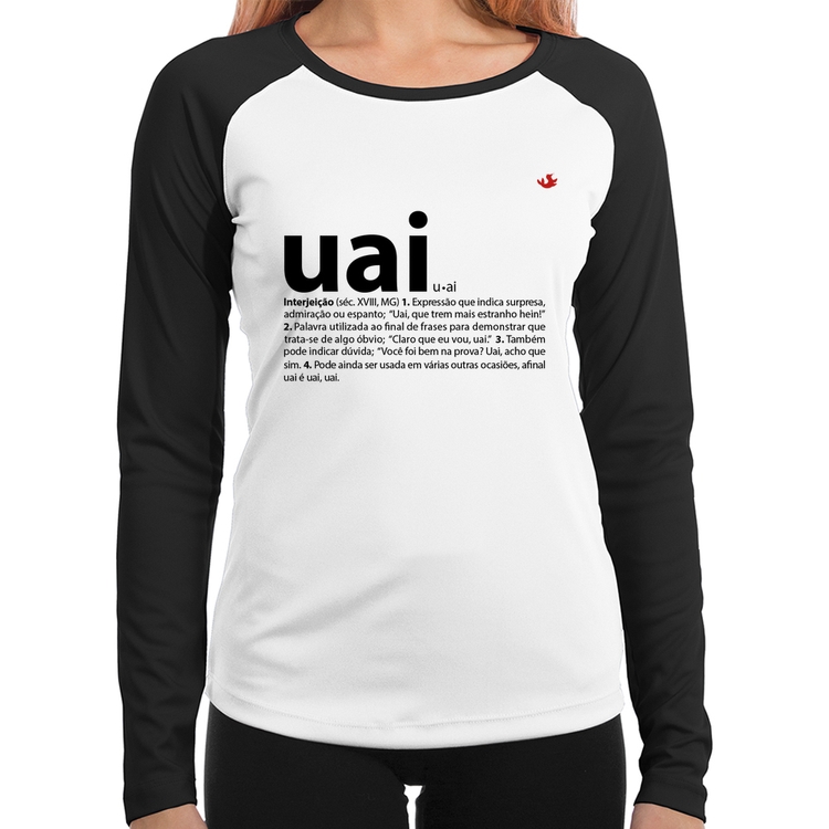 Baby Look Raglan Uai - Significado Manga Longa