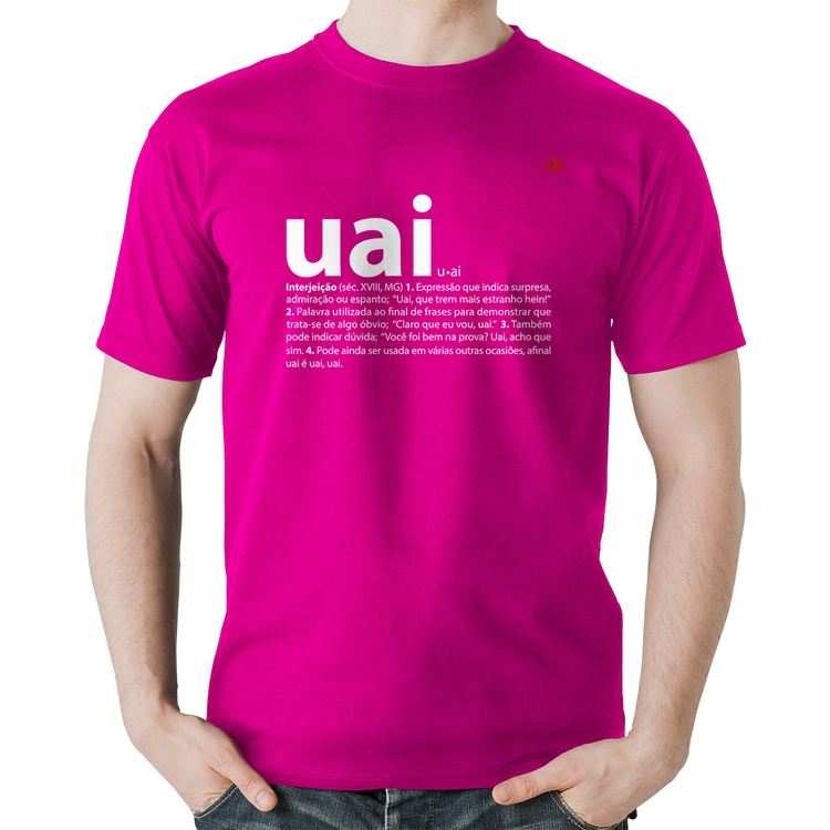 Camiseta Algodão Uai - Significado - Rosa