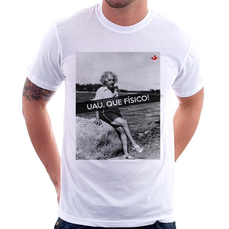Camiseta Uau, que físico