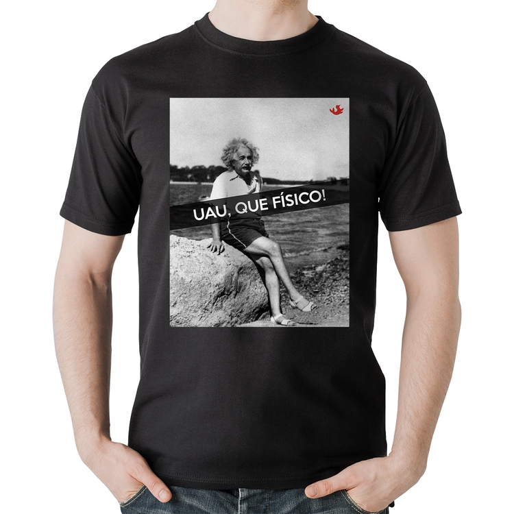 Camiseta Algodão Uau, que físico