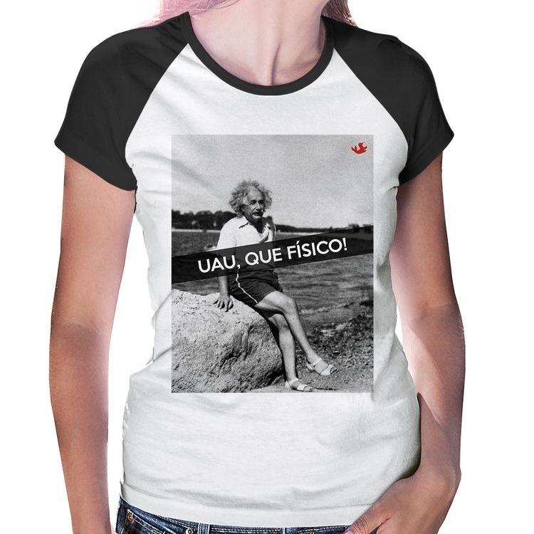Baby Look Raglan Uau, que físico