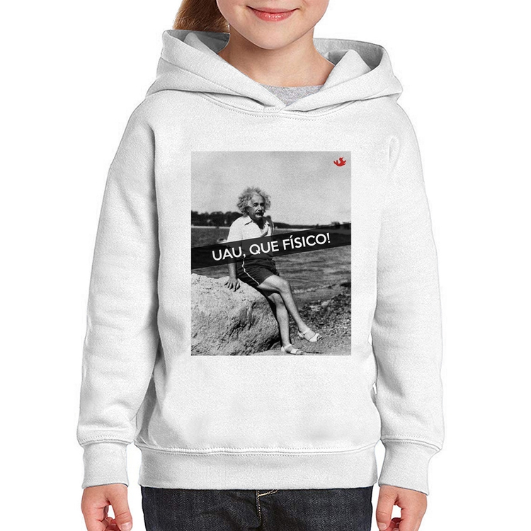 Moletom Infantil Uau, que físico