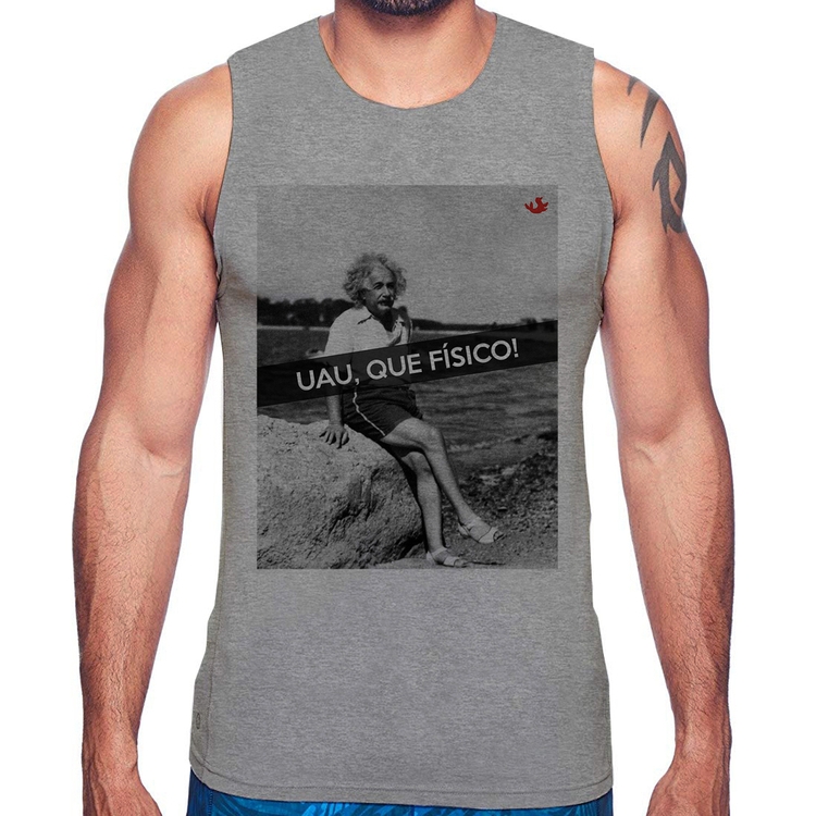 Regata Uau, que físico - Cinza