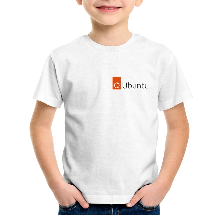 Camiseta Infantil Ubuntu Linux