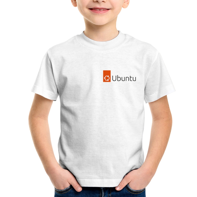 Camiseta Infantil Ubuntu Linux