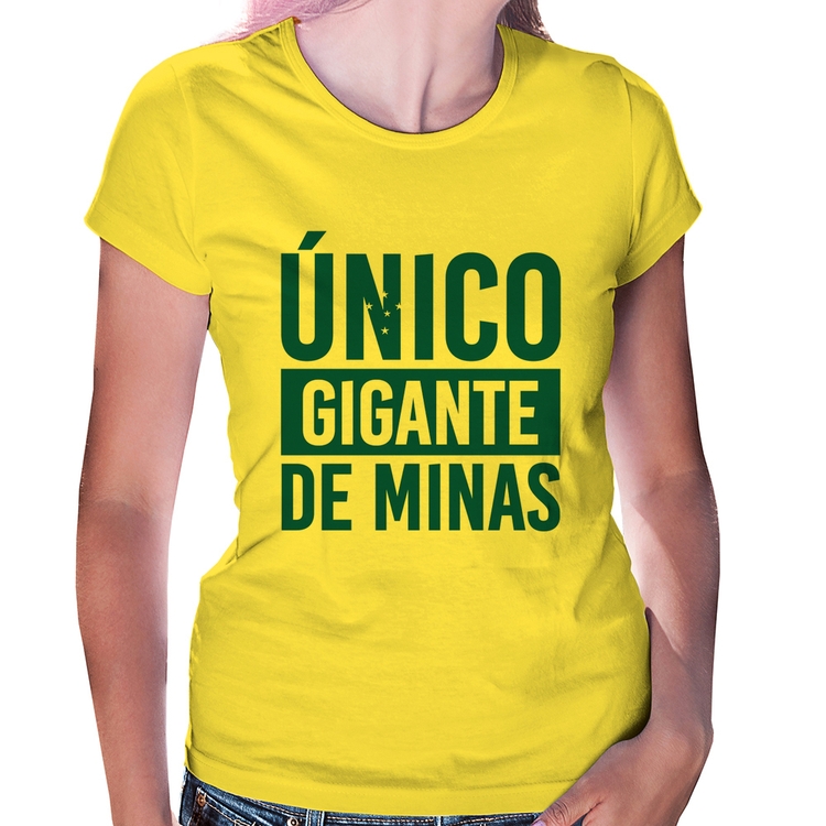 Baby Look Único gigante de Minas - Amarela