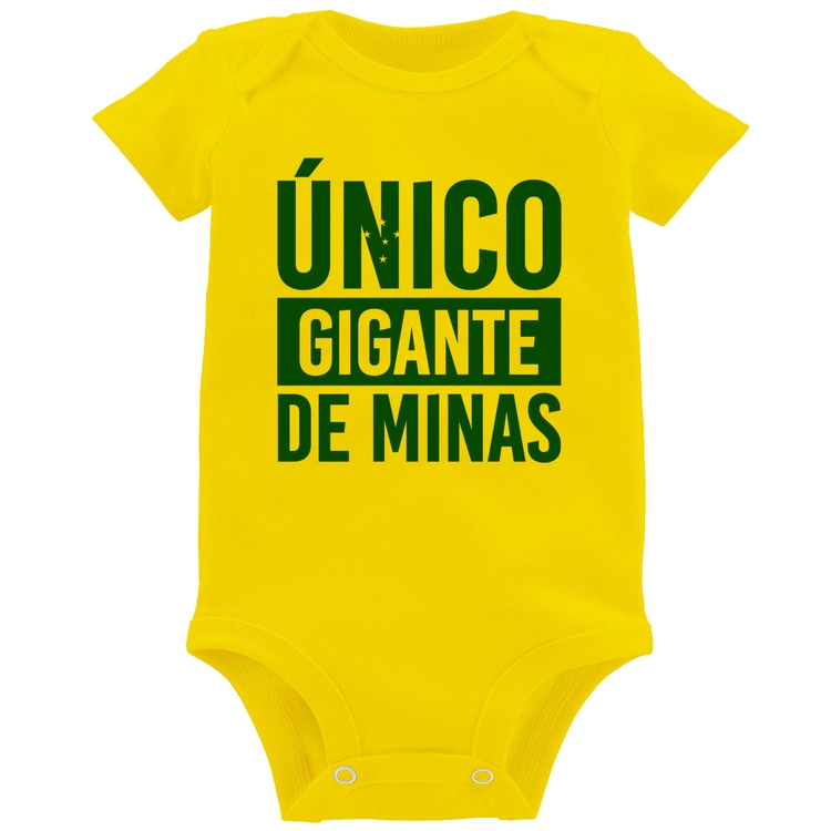 Body Bebê Único gigante de Minas - Amarelo
