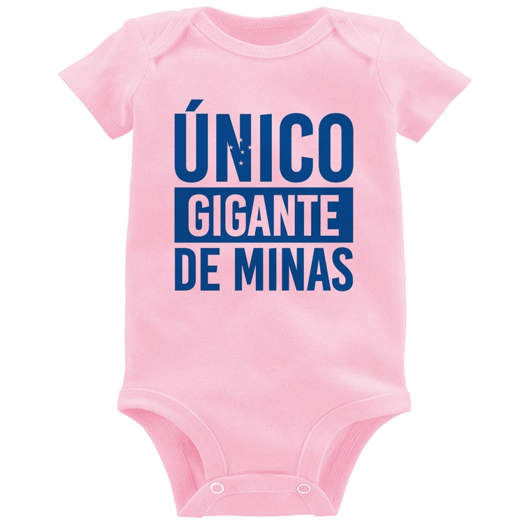 Body Bebê Único gigante de Minas - Rosa Bebê