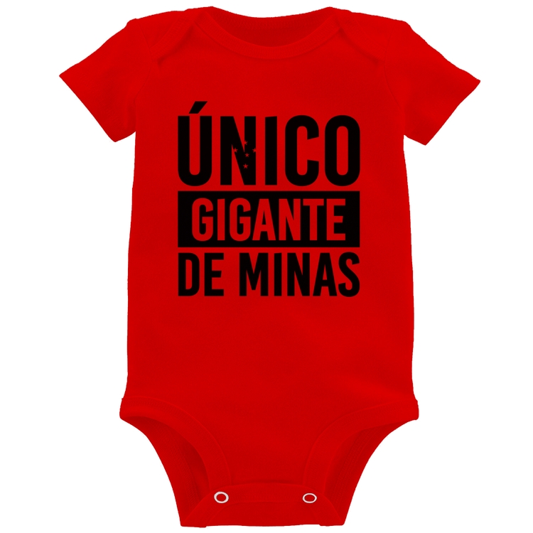 Body Bebê Único gigante de Minas - Vermelho