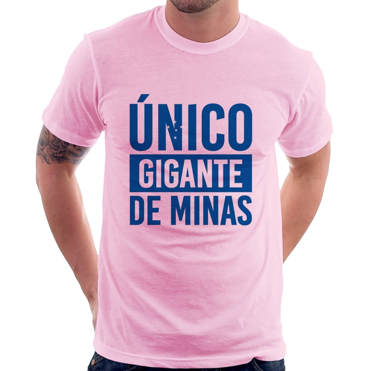 Camiseta Único gigante de Minas - Rosa Bebê