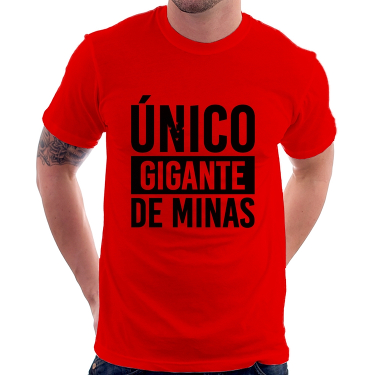 Camiseta Único gigante de Minas - Vermelha