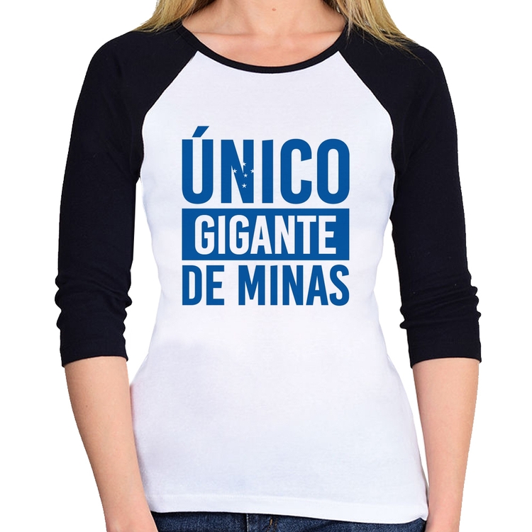 Baby Look Raglan Único gigante de Minas Manga 3/4