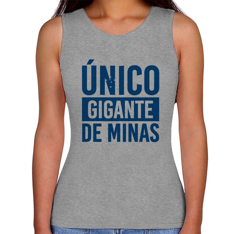 Regata Feminina Único gigante de Minas - Cinza