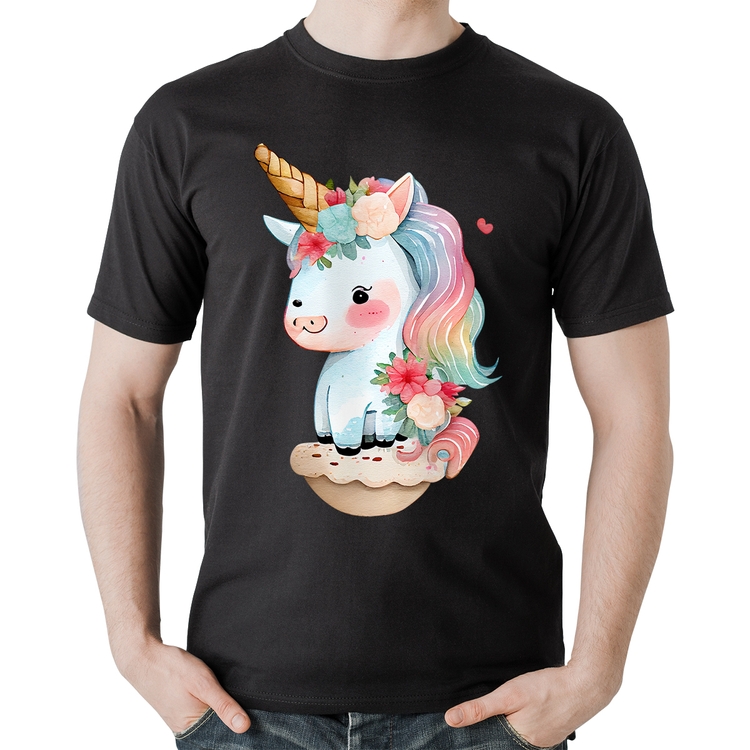 Camiseta Algodão Unicórnio Bebê