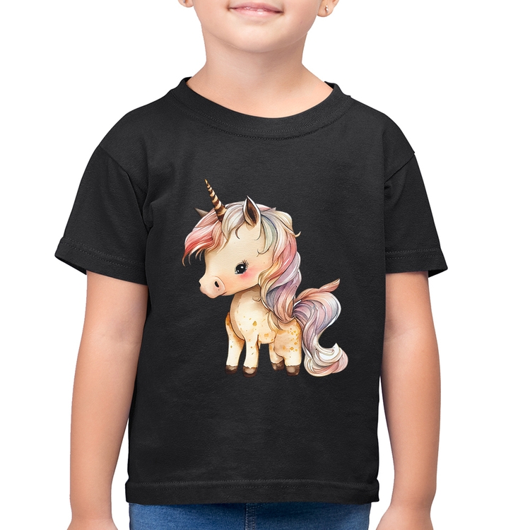 Camiseta Infantil Unicórnio Desenho