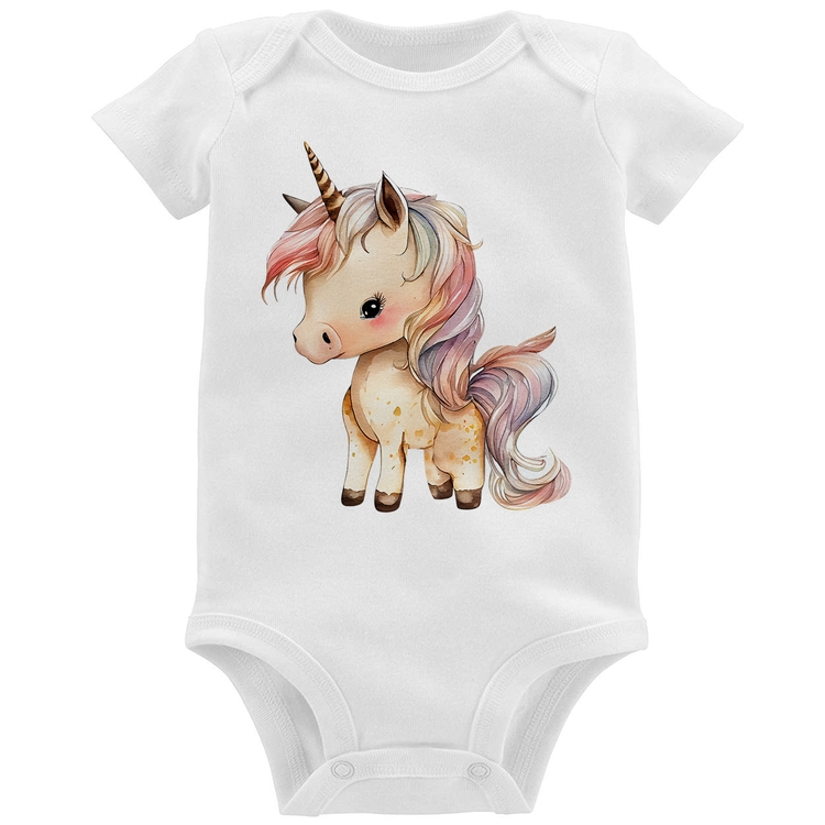 Body Bebê Unicórnio Desenho