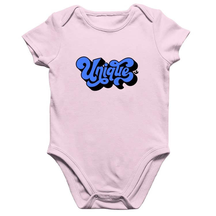 Body Bebê Algodão Unique - Rosa Bebê