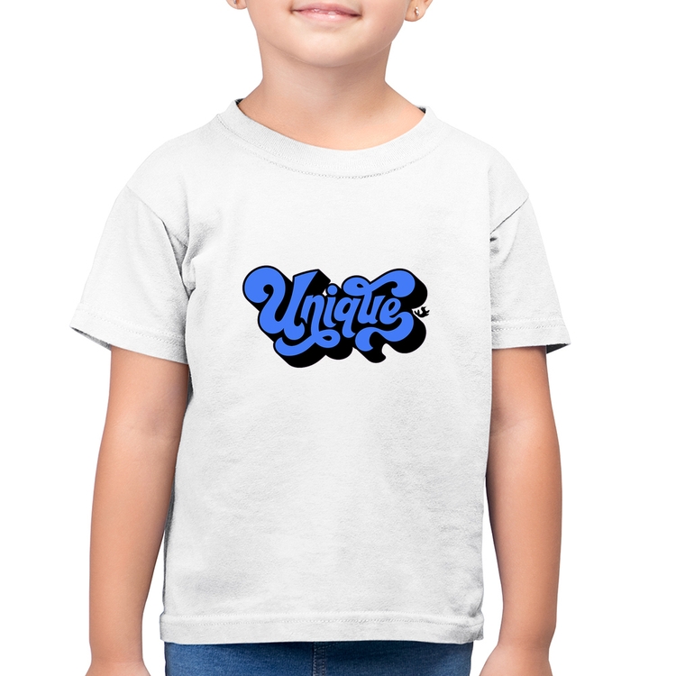 Camiseta Algodão Infantil Unique - Branca