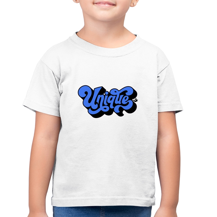 Camiseta Algodão Infantil Unique - Branca