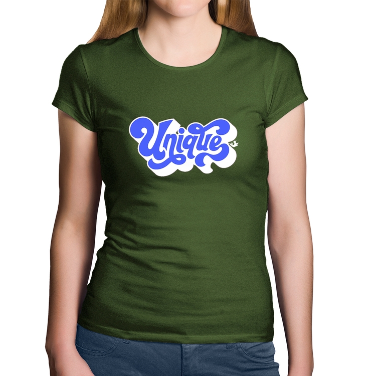 Baby Look Algodão Unique - Musgo