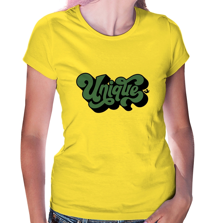 Baby Look Unique - Amarela