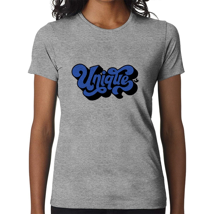 Baby Look Unique - Cinza