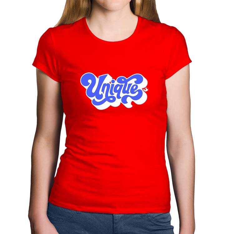 Baby Look Algodão Unique - Vermelha