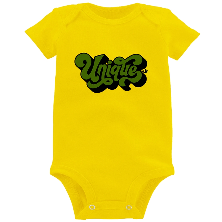 Body Bebê Unique - Amarelo