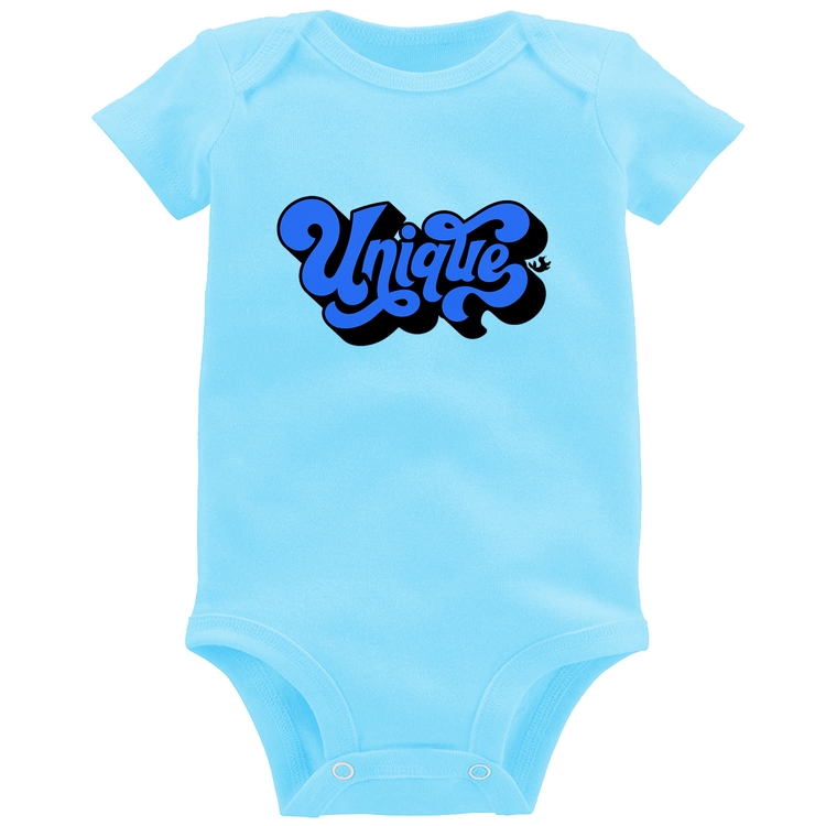 Body Bebê Unique - Azul Bebê
