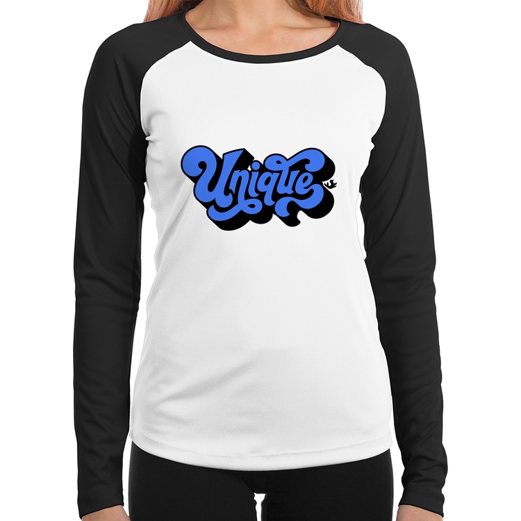 Baby Look Raglan Unique Manga Longa