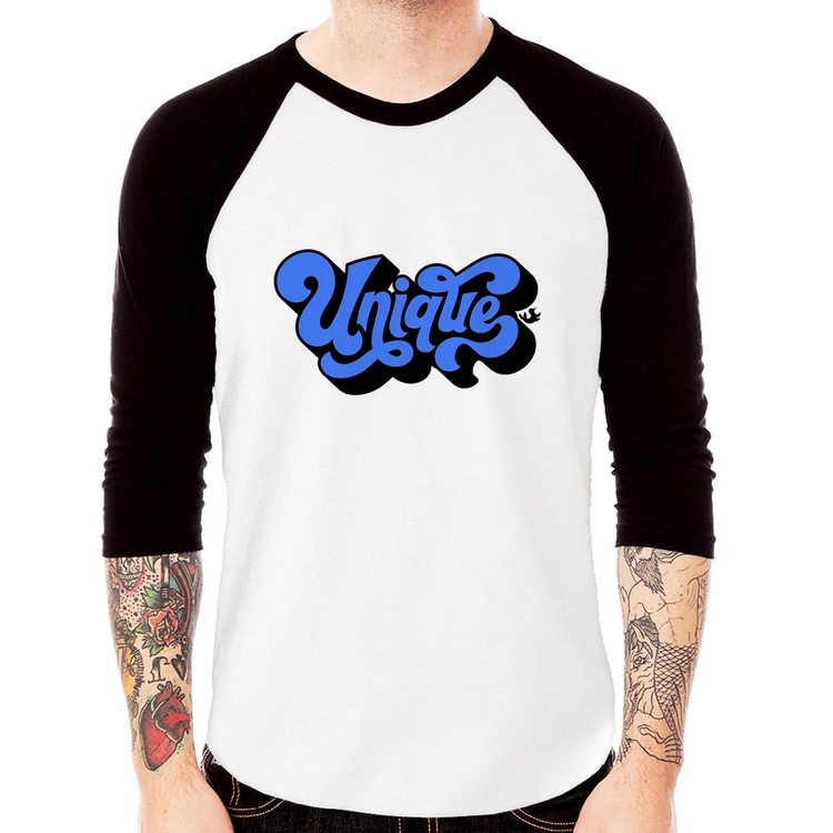 Camiseta Raglan Unique Manga 3/4