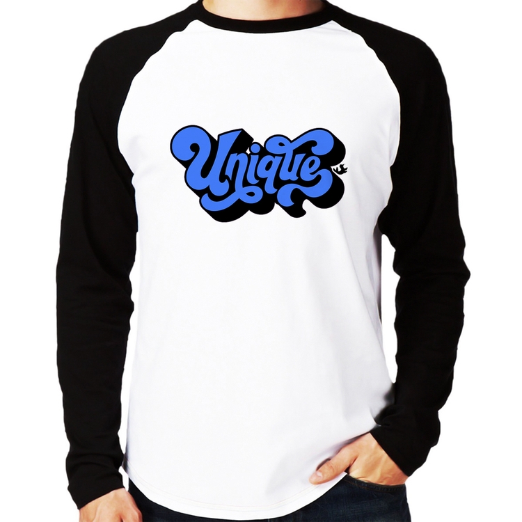 Camiseta Raglan Unique Manga Longa