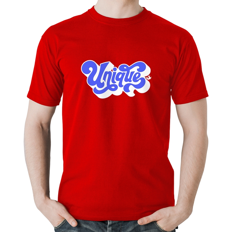 Camiseta Algodão Unique - Vermelha