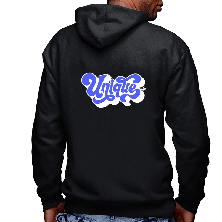 Blusa Moletom Unique Masculina com Capuz e Zíper