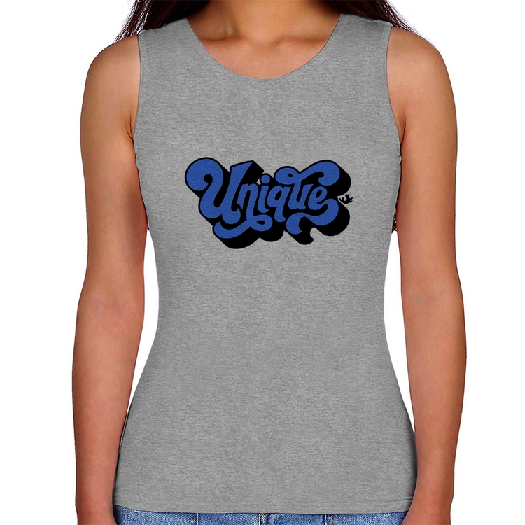 Regata Feminina Unique - Cinza