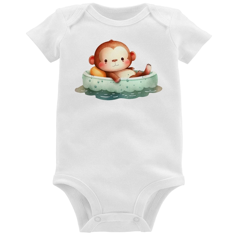 Body Bebê Ursinho Bebê Na Piscina 