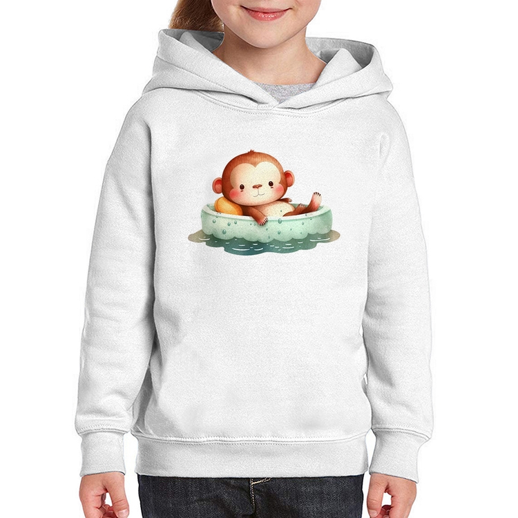 Moletom Infantil Ursinho Bebê Na Piscina 