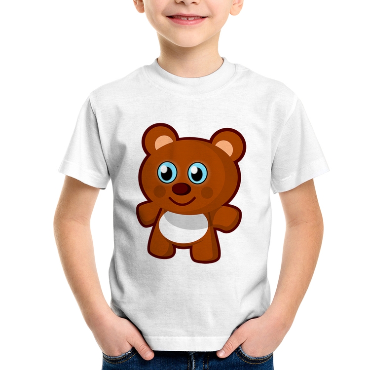 Camiseta Infantil Ursinho Desenho