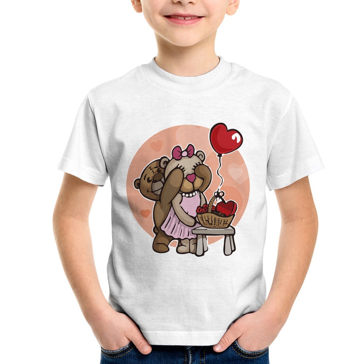 Camiseta Infantil Ursinhos Fofos